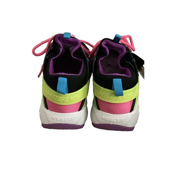 HEELYS Force HE100881 Black Pink Neon Multi Color Shoes Youth 6/ Women's 7 *READ - Picture 5 of 15